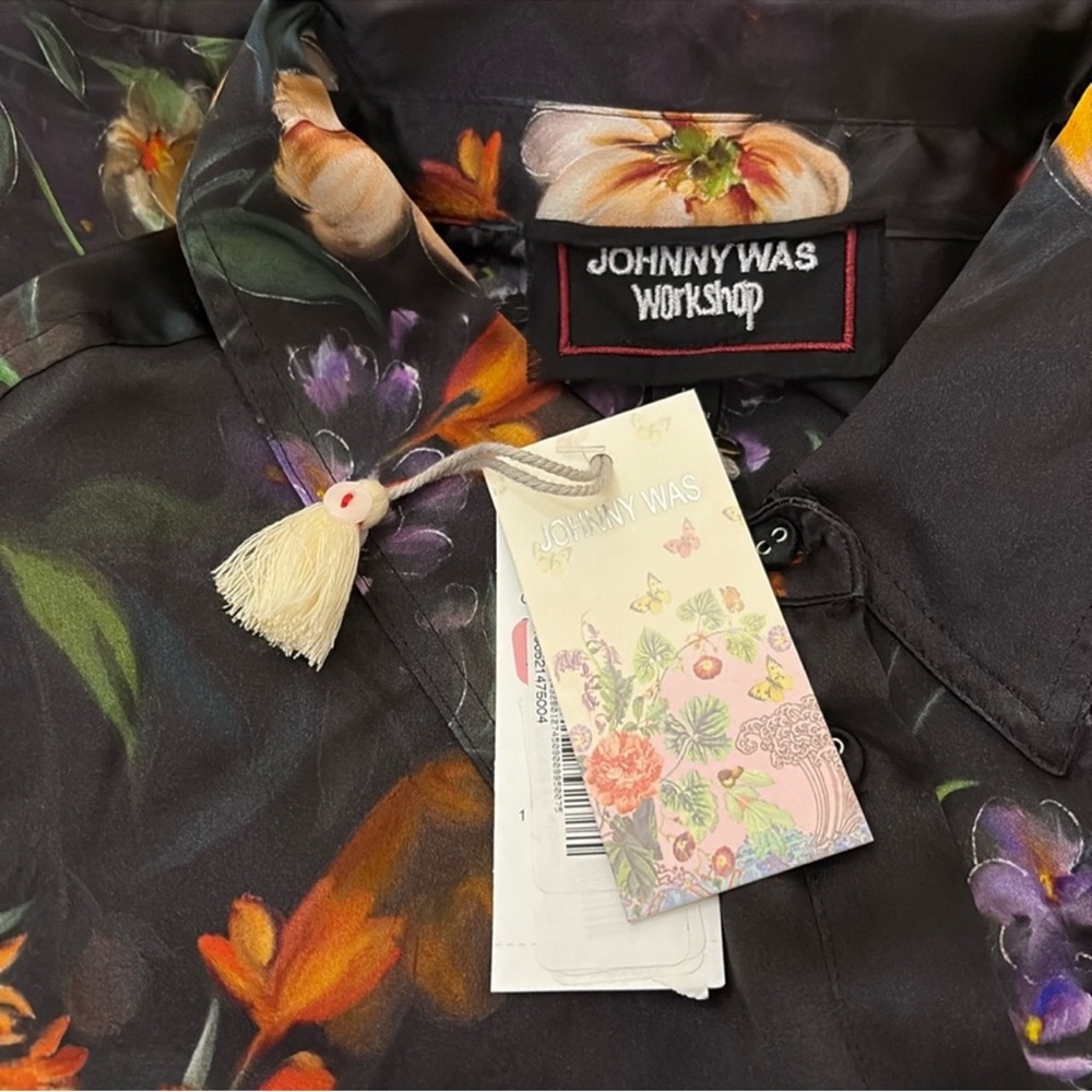 NWT JOHNNY WAS BUTTON DETAIL SWING TUNIC DRESS - Picture 4 of 5